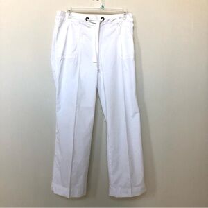 White ~100% Cotton ~ Beachy Izod Summer Weight Convertible Pants - Size: 10